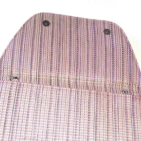 Boho Clutch Handbag Flat Pink Red Gold Metallic - Picture 4 of 6